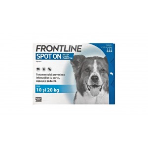 Frontline Spot-On Caini M, 10-20 kg, 3 pipete